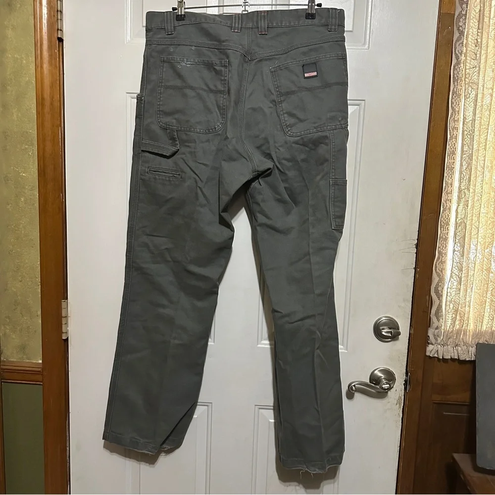 Craftsman Men's‎ Relaxed Gray Canvas Work Carpenter Outdoor Pants 38W X 32L